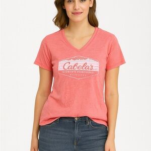 Cabela's Size Small Pink T-Shirt